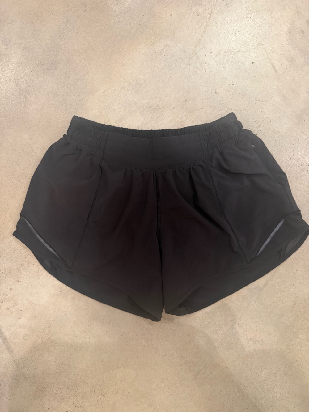 Lululemon hotty hot Black shorts. Size 6. 4” inseam.